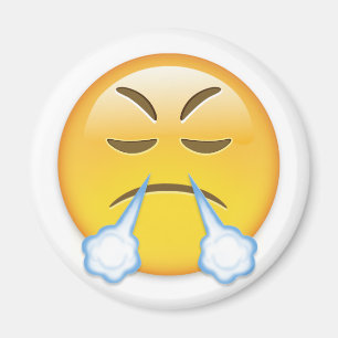 Imã Cara com olhar de Triumph Emoji