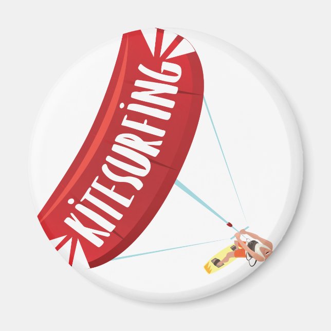 Imã Cara de Kitesurfing (Frente)