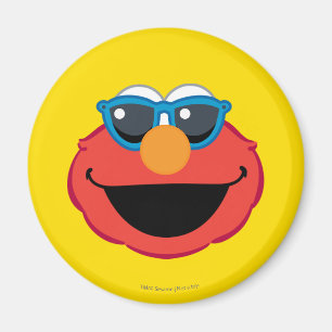 Imã Cara de sorriso de Elmo com óculos de sol
