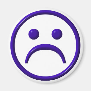 Imã Cara deprimida, triste & azul