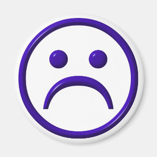 Imã Cara deprimida, triste & azul