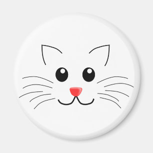 Imã Cara do gato do desenho dos desenhos animados do