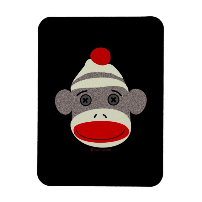 Ímã Cara do Macaco Sock (Vertical)