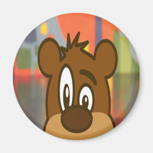 Imã Cara do urso de Brown