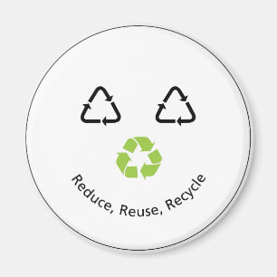 Imã Cara engraçada do reciclar