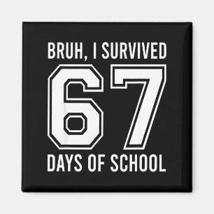 Imã Cara, eu sobrevivi 67 dias de aula Engraçado seis 