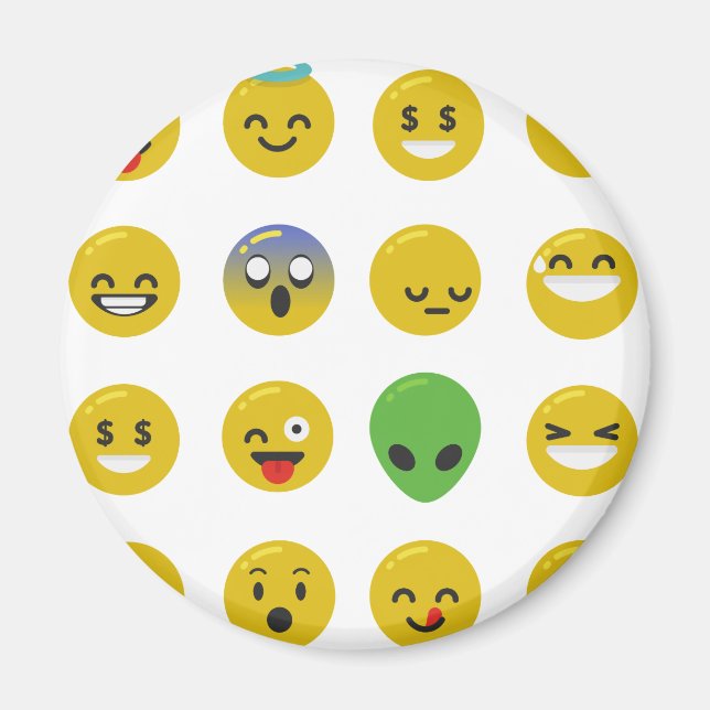 Imã Cara feliz Emoji (Frente)