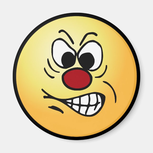 Imã Cara frustrante Grumpey (Frente)