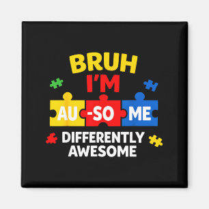 Imã Cara legal autismo consciência menino engraçado ap