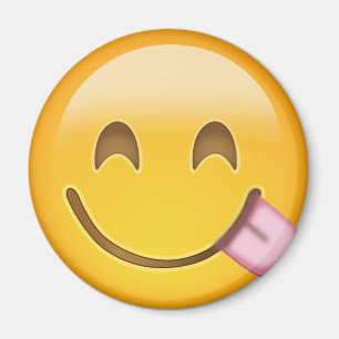 Imã Cara que Savouring a comida deliciosa Emoji