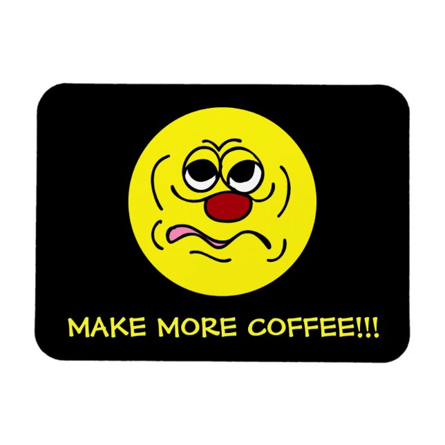 Ímã Cara sonolento Grumpey (Horizontal)