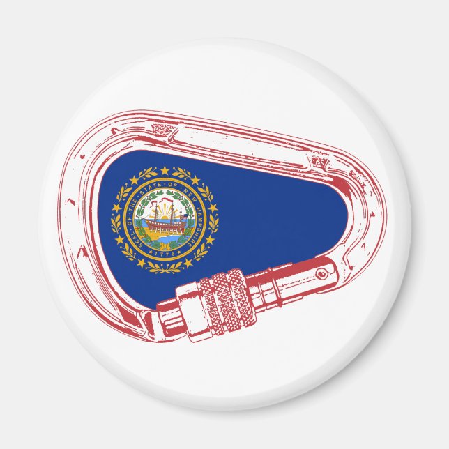 Imã Carabineiro de subida da bandeira de New Hampshire (Frente)