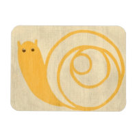Caracol Amarelo no Fundo do Creme