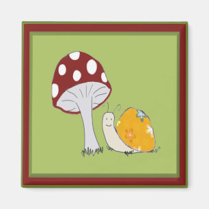 Imã Caracol de sorriso por um ímã do Toadstool