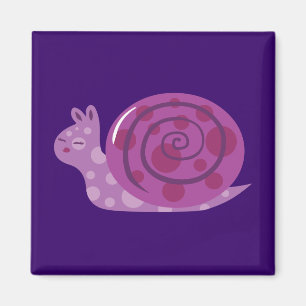 Imã Caracol manchado roxo