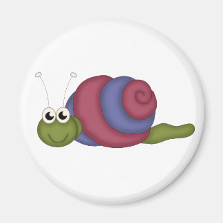Imã Caracol Vermelho e Azul