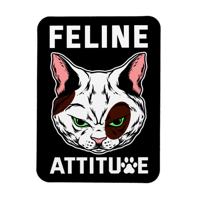 Ímã Caractere de Pet de Mood Cat Felino (Vertical)