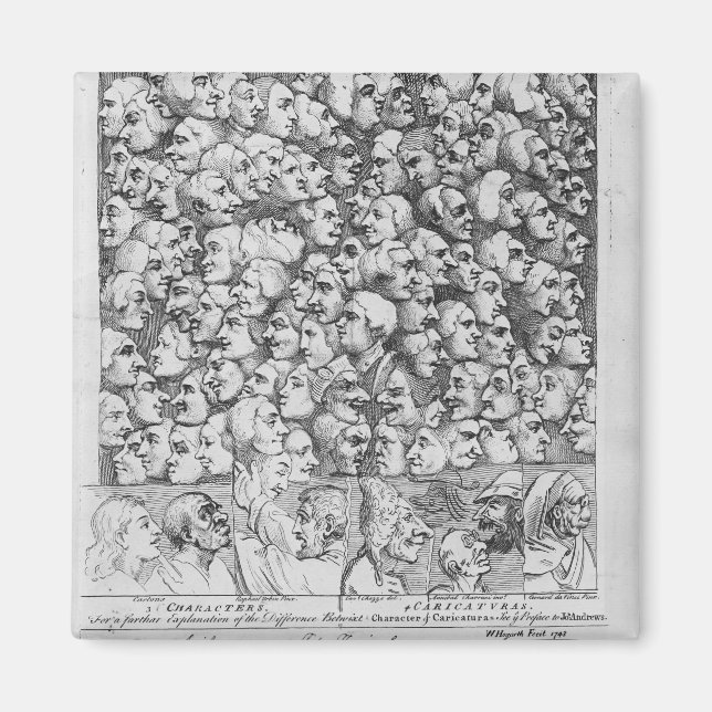 Imã Caracteres e Caricaturas (Frente)