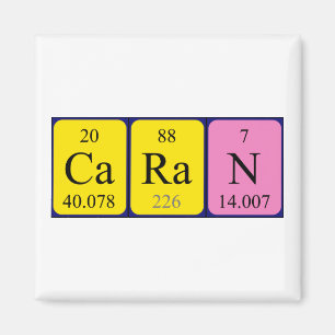 Imã Caran com mesa periódica ímã