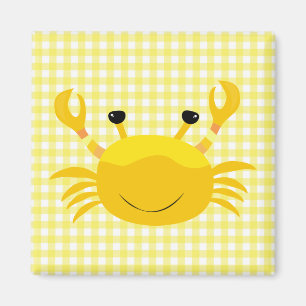 Imã Caranguejo Amarelo no Íman Check Magnet