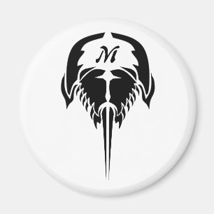 Imã Caranguejo ferradura no estilo da tatuagem tribal