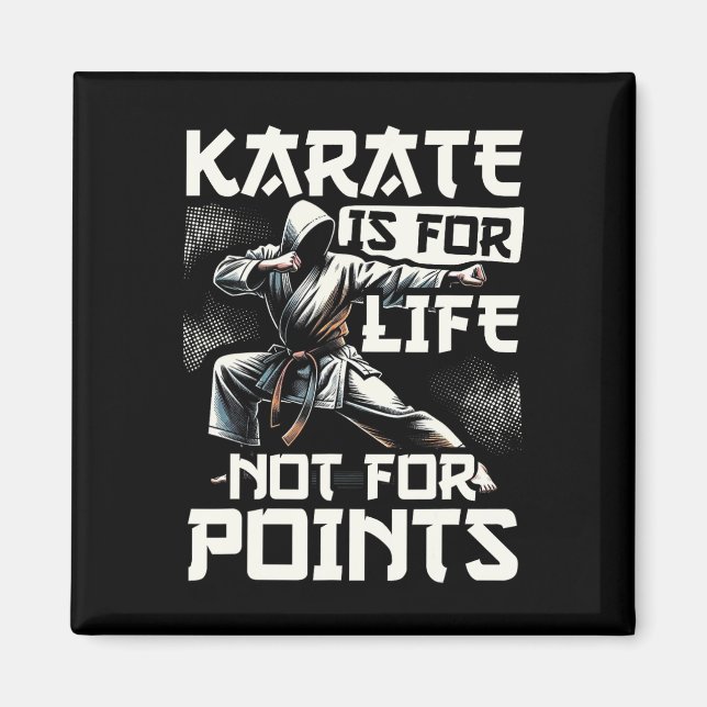 Imã Caratê Engraçado Para Homens Judô - Karate É Para  (Frente)
