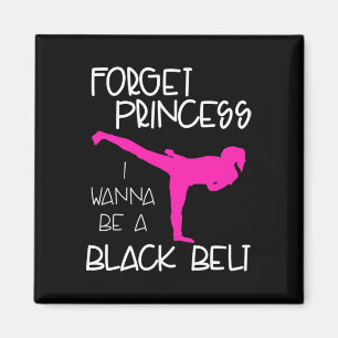 Imã Carateiro Engraçado Camisa Negra Belt Artes Marcia