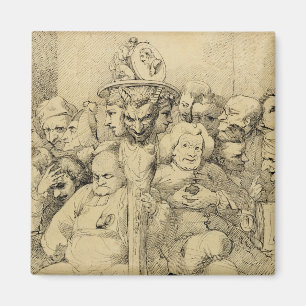 Imã Caráteres literários montados em torno do medalh