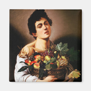 Imã Caravaggio Boy com uma cesta de Fruta