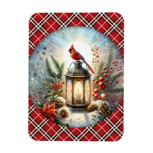 Ímã Cardeal de Natal. (Vertical)