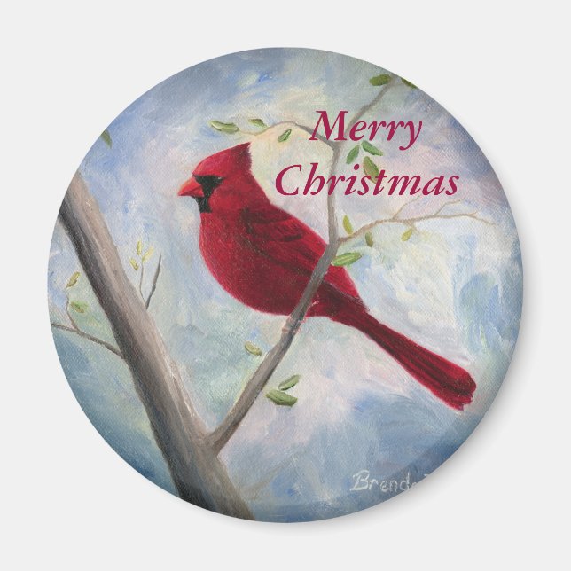 Imã Cardeal, Feliz Magnet de Natal (Frente)