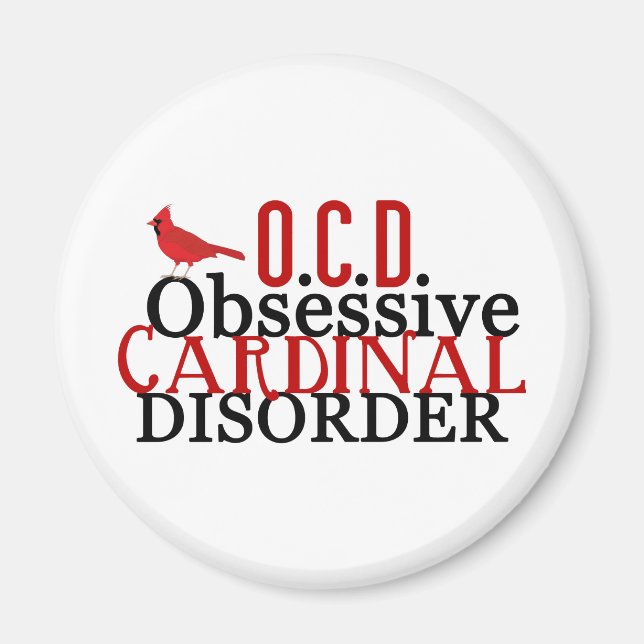 Imã Cardeal Obcecado Engraçado (Frente)