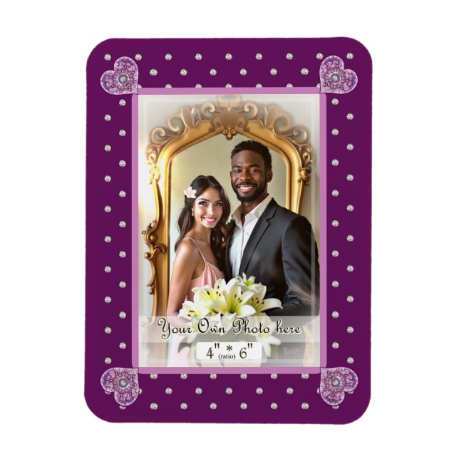 Ímã cardeal red Rosace (Vertical)