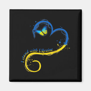 Imã Cardíaca Ucrânia Borboleta Ucraniana Bandeira I St