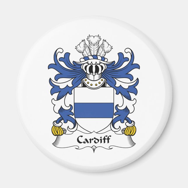 Imã Cardiff Family Crest (Frente)