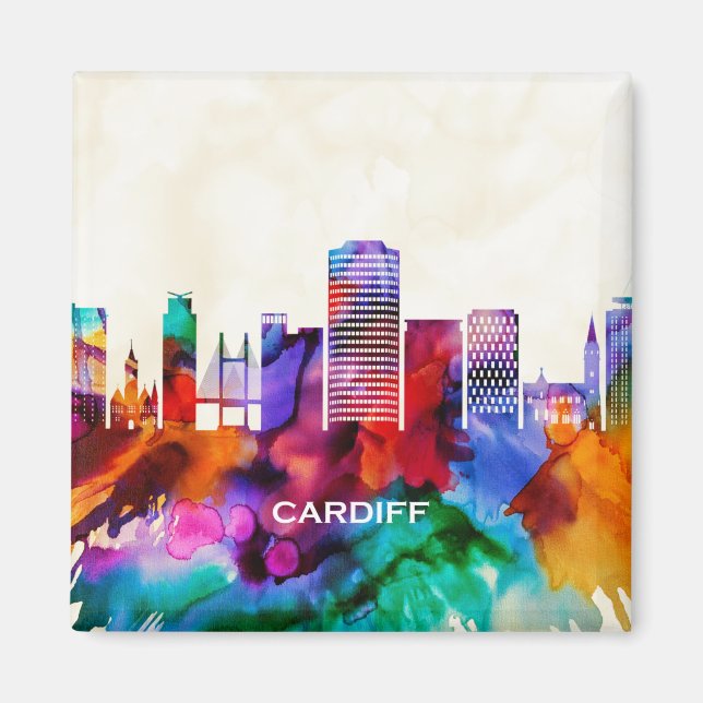 Imã Cardiff Skyline (Frente)