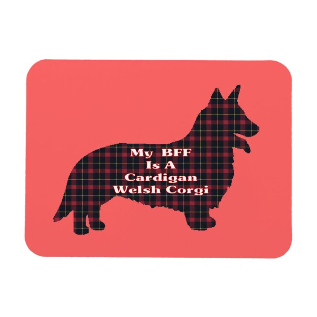 Ímã Cardigan Welsh CORGI BFF (Horizontal)