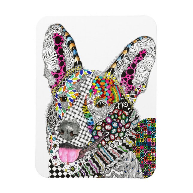 Ímã Cardigan Welsh Corgi Magnet 3"x4" (Vertical)