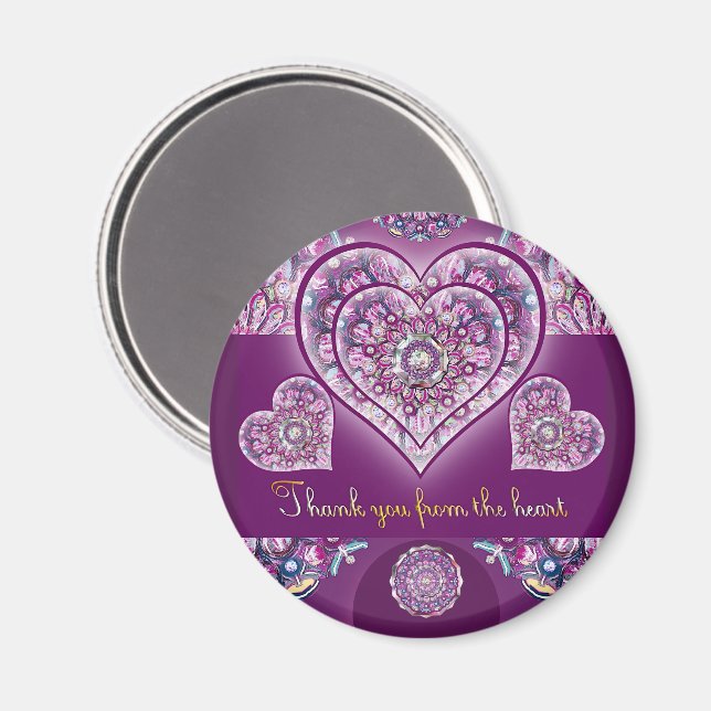 Imã Cardinal Red Rosace (Front/Back)