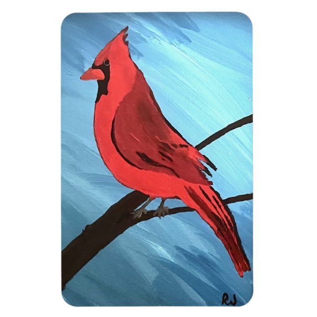Ímã Cardinal Vermelho (Vertical)