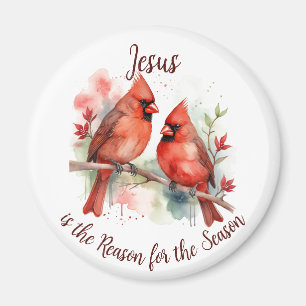 Imã Cardinal Vermelho de Natal Jesus Razão da Temporad