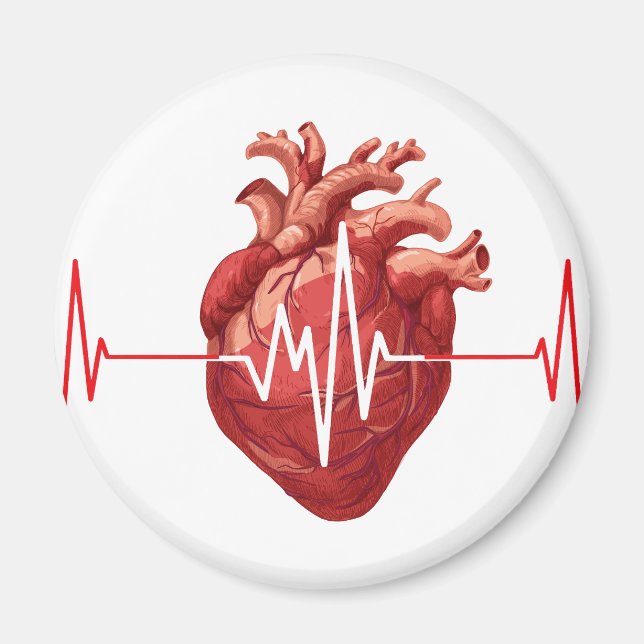 Imã cardiologista médico do coração cardiologia Eu Ouç (Frente)