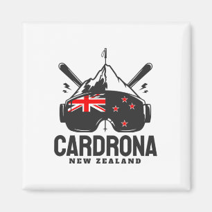 Imã Cardrona Nova Zelândia Estação de Esqui Retro Esqu