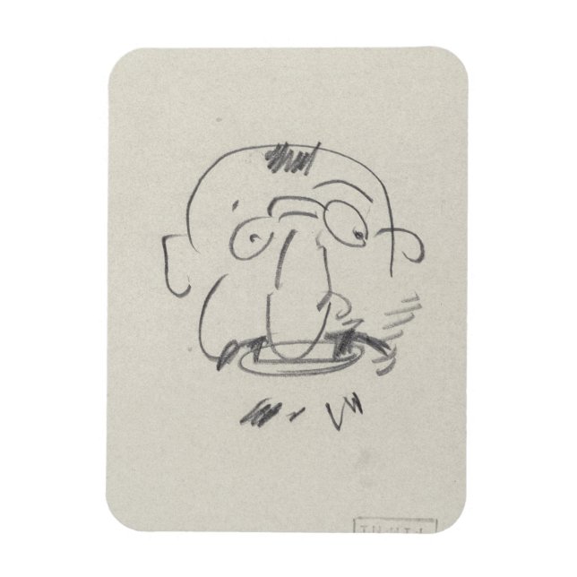 Ímã Carga de Lautrec par Lui-Meme (lápis no papel) (Vertical)