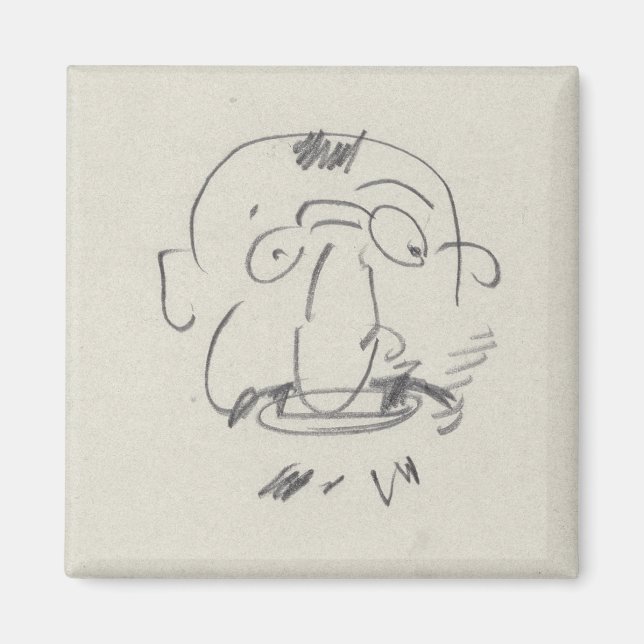 Imã Carga de Lautrec par Lui-Meme (lápis no papel) (Frente)