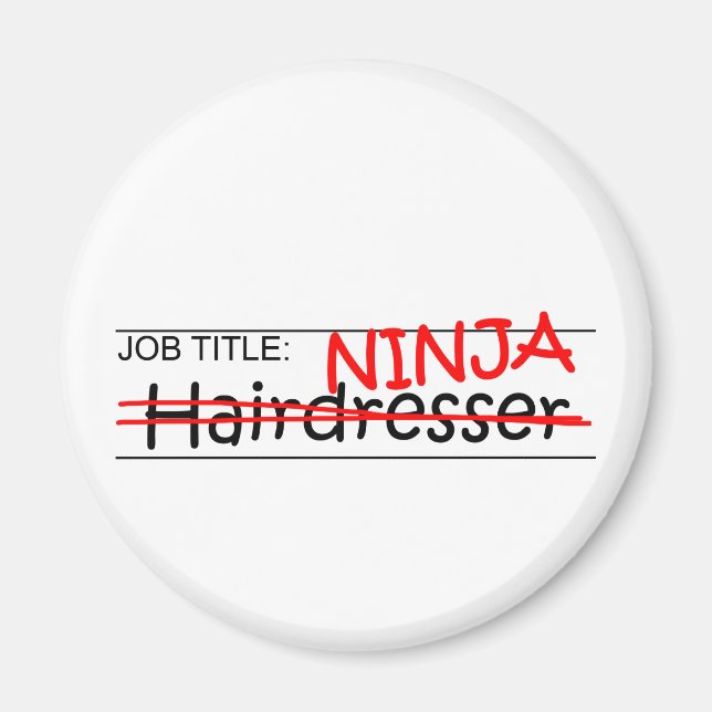 Imã Cargo Ninja - Hairdresser (Frente)