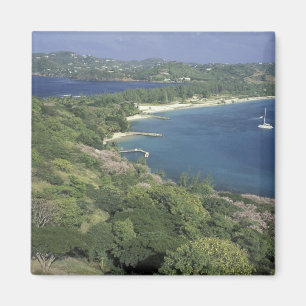 Imã Caribe, Índias Ocidentais, Santa Lúcia. Vista de