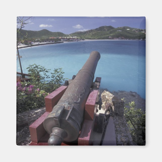 Imã CARIBE, St. Barts, Connon apontando para a Baía de (Frente)