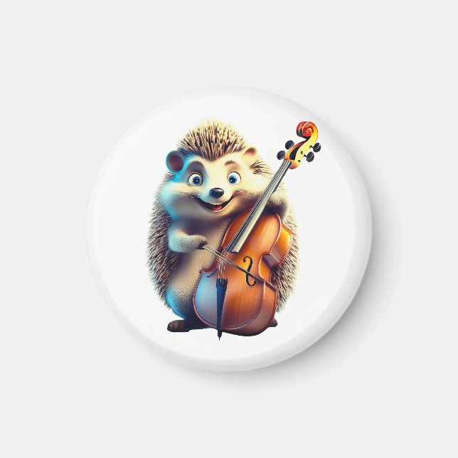 Imã Caricatura, Cartoon, Ilustração  Um musical  (Frente)