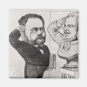 Imã Caricatura de Emile Zola